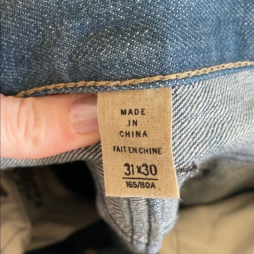 RRL Ralph Lauren Selvedge Sanforized Low Straight Denim Jeans - Picture 15 of 17